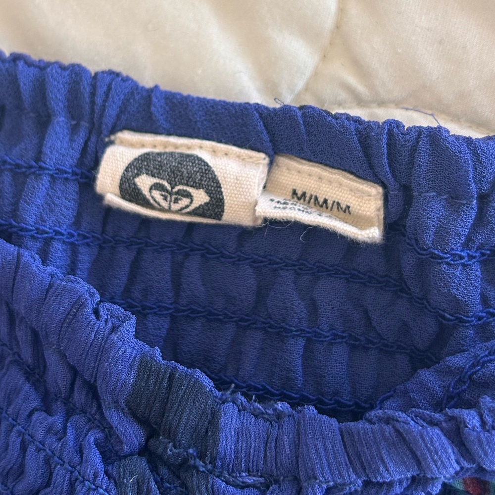 Roxy Strapless Navy Mini Strapless Sun Dress - image 4